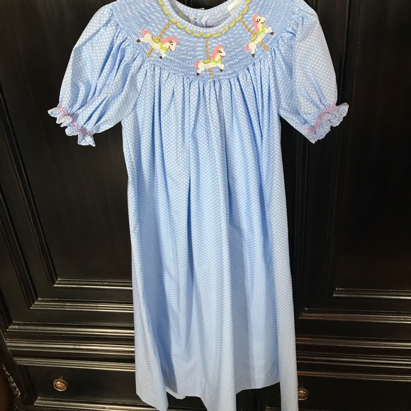 carousel smocked dress
